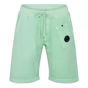 CP Company Brushed Fleece Shorts - Blue