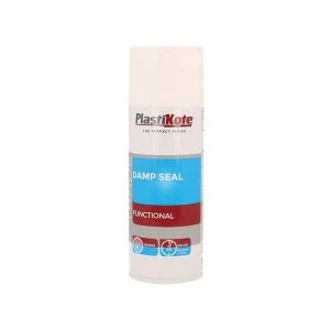 PlastiKote Trade Damp Seal Spray Paint White 400ml