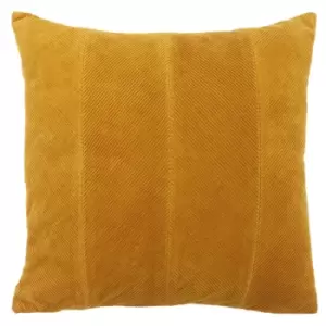 Jagger Ribbed Corduroy Cushion Ochre Yellow, Ochre Yellow / 45 x 45cm / Cover Only