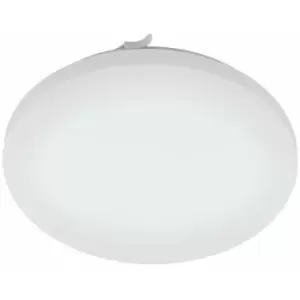 Loops - Wall Flush Ceiling Light Colour White Shade White Plastic Bulb LED 17.3W Incl