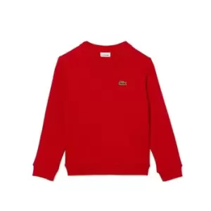 Lacoste Basic Fleece Crew Neck Jumper Juniors - Red