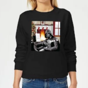 Star Wars Darth Vader Piano Player Womens Christmas Sweatshirt - Black - 5XL