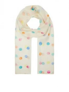 Accessorize Rainbow Spot Silk Classic Scarf - Multi