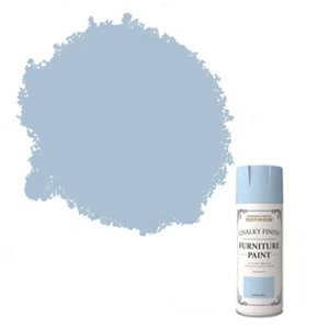 Rust-Oleum Powder blue Matt Chalky effect Multi-surface Spray Paint 400ml