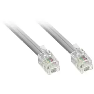 LINDY ISDN Cable [1x RJ10 4p4c plug - 1x RJ10 4p4c plug] 10 m Grey