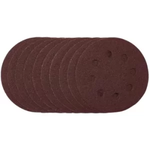 Draper Sanding Discs, 115mm, 80 Grit, Hook & Loop (Pack of 10)