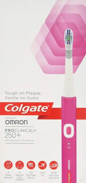 Colgate ProClinical 250 Plus Omron Pink Electric Toothbrush