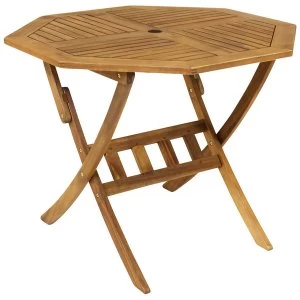 Charles Bentley Wooden Hardwood Octagonal Table