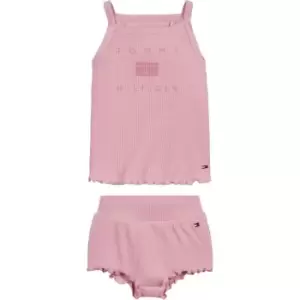 Tommy Hilfiger Baby Girl Rib Short Set - Pink