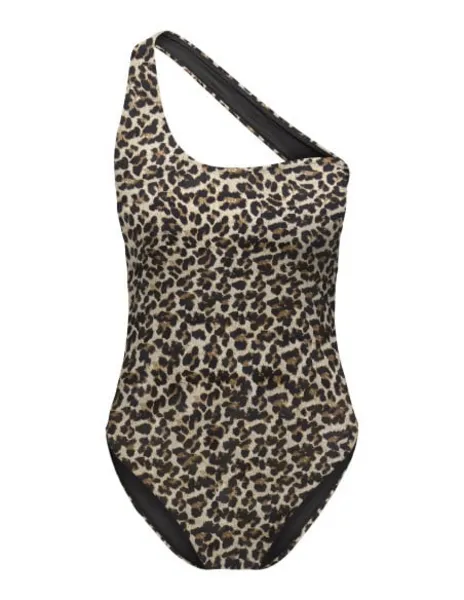 Only Onltassy one shoulder swimsuit Swimsuit leopard XS Women