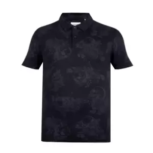 Firetrap AOP Polo Shirt Mens - Black