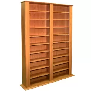 Techstyle Genesis Multimedia 1060 Cd / 420 DVD Bluray Storage Shelves Pine