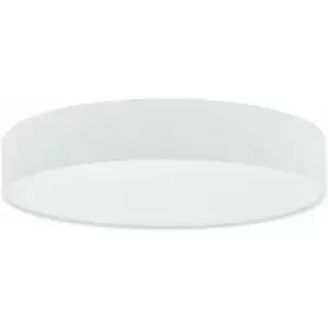 Loops - Flush Ceiling Light Colour White Shade White Fabric Plastic Bulb LED 40W