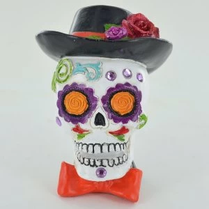 Day Of The Dead Male Skull 10cm