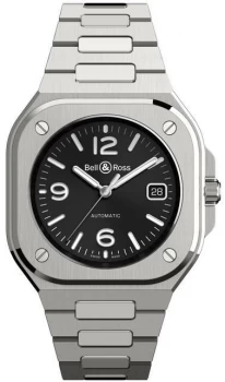 Bell & Ross Watch BR 05 Auto Black Steel Bracelet