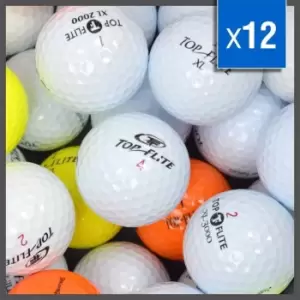 Top Flite Lake Balls - 12 Grade A Recycled Golf Balls - White