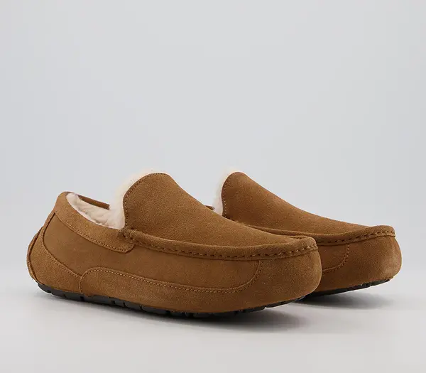 UGG Mens Ascot Slippers Chestnut In Tan, 8