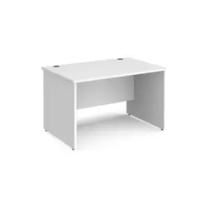 Office Desk Rectangular Desk 1200mm Panel End Leg White Tops 800mm Depth Maestro 25