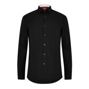 Hugo Cotton Stretch Shirt - Black