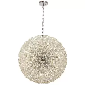 Luminosa Lighting - Luminosa Salisbury Ceiling Pendant 1m Sphere 48 Light G9 Polished Chrome, Crystal