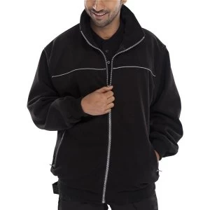 Click Workwear Endeavour Fleece with Full Zip Front 3XL Black Ref
