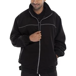 Click Workwear Endeavour Fleece with Full Zip Front 2XL Black Ref