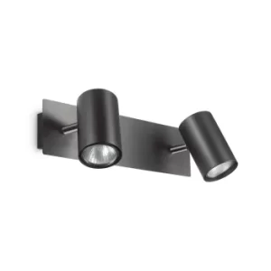 Spot 2 Light Wall Light Black