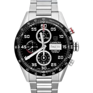 Carrera Carrera Calibre 16 Day-Date Automatic Chronograph Black Dial Mens Watch