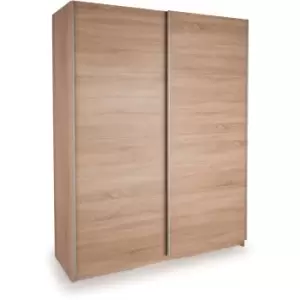 Dallas 2 Door Sliding Wardrobe - Textured Oak Finish