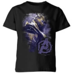 Avengers Endgame Thanos Brushed Kids T-Shirt - Black - 3-4 Years