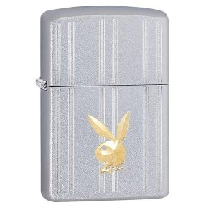 Zippo Playboy Strips And Bunny Head Chrome Regular Windproof Lighter