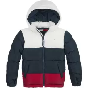 Tommy Hilfiger Alaska Colorblock Puffer - Red