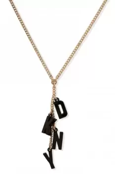 Ladies DKNY Jewellery NK 16" DKNY YNECK GLD/BLACK 04N00158