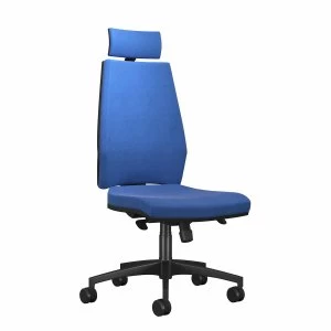 TC Office Rome High Back Chair with Headrest, Blue