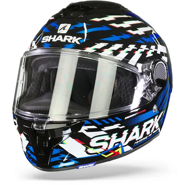 Shark Spartan GT Bcl. Micr. E-Brake Black Yellow Blue KYB Full Face Helmet XL