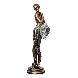 Silhouette Collection Lady Figurine Bronze & Green 32.5cm