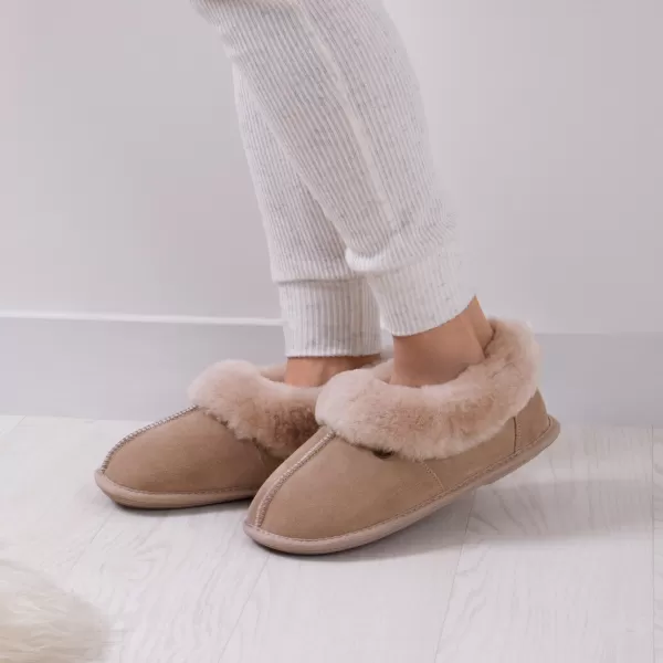 Just Sheepskin Classic Sheepskin Slippers Cream