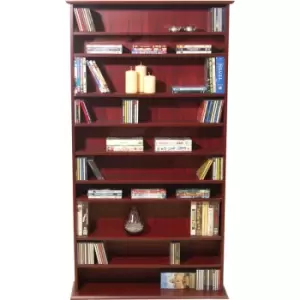 Watsons - harrogate - 760 cd / 318 dvd / Bluray Media Storage Shelves - Mahogany - Mahogany