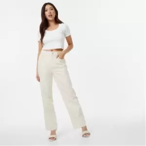 Jack Wills Hailey High Rise Jeans - Cream