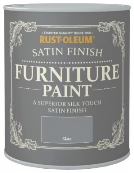 Rust-Oleum Satin Furniture Paint 750ml - Slate