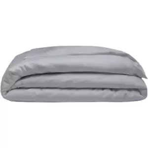 Sateen Duvet Cover (Single) (Platinum Grey) - Belledorm