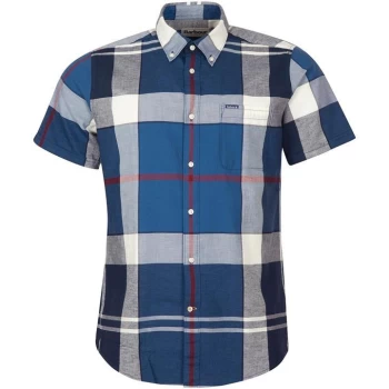 Barbour Douglas Short Sleeve Tailored Shirt - Blue