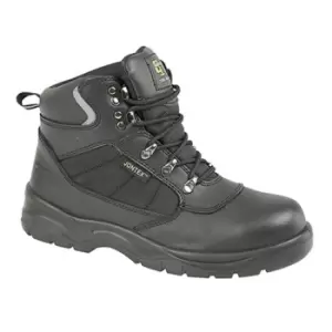 Grafters Mens Safety Waterproof Hiker Type Toe Cap Boots (49 EUR) (Black)