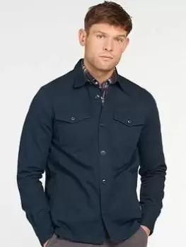 Barbour Essential Twill Overshirt, Navy Size XL Men