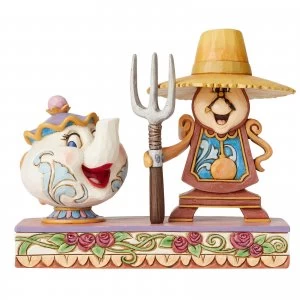 Disney Traditions Workin' Round the Clock (Mrs. Potts and Cogsworth Figurine) 13.0cm