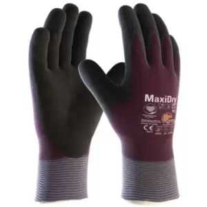 56-451 MaxiDry Zero Fully Coated Knitwrist NBR Glove (L) Size-9