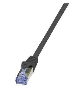 LogiLink 1m Cat7 S/FTP networking cable Black S/FTP (S-STP)