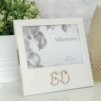 6" x 4" - Milestones Birthday Frame with 3D Number - 60