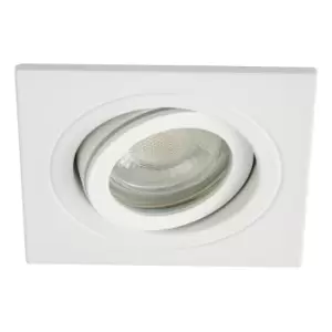 Spa Cali Square Tiltable Downlight Matt White