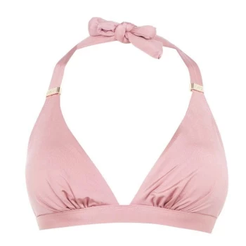 Biba Built Up Triangle Bikini Top - Antique Rose